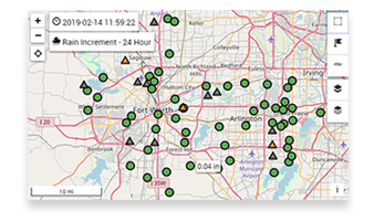 North Texas Live Rainfall Map